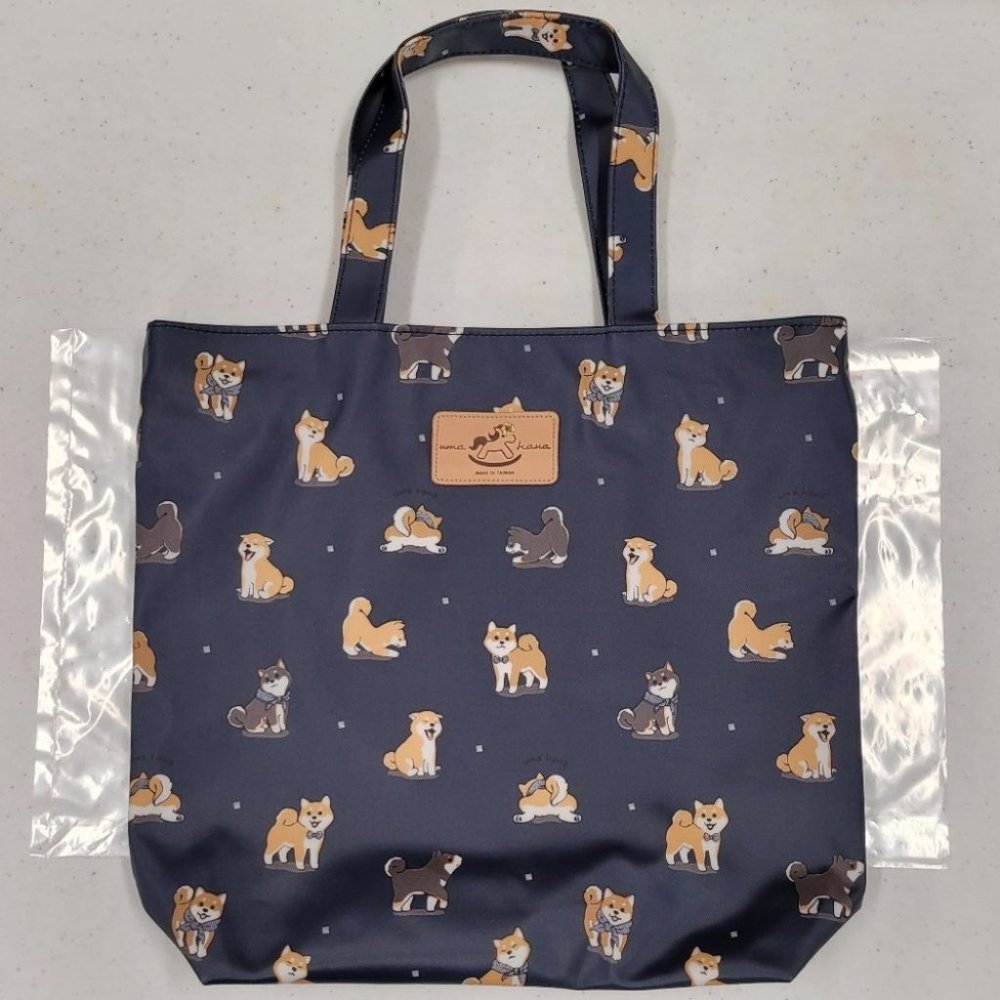 Waterproof Shiba Inu Bucket Tote Handbag - Picture 7 of 13
